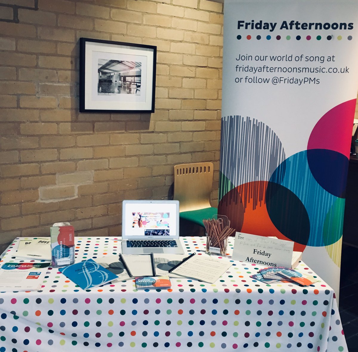 bardenmusic's tweet photo. @FridayPMs here at @leicsmusichub music conference - great singing warm up and inspiring chats. Will launch Project One Dot in workshop later this afternoon.... exciting! #creativesinging #inharmony #lsmscpd #LSMSconf https://t.co/6tN0oJfrJX