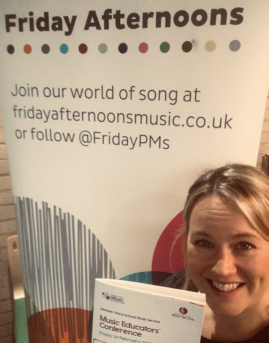bardenmusic's tweet photo. @FridayPMs here at @leicsmusichub music conference - great singing warm up and inspiring chats. Will launch Project One Dot in workshop later this afternoon.... exciting! #creativesinging #inharmony #lsmscpd #LSMSconf https://t.co/6tN0oJfrJX