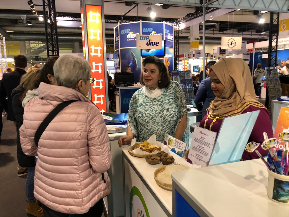 visitmaldives's tweet photo. The Maldives is shining on the second day of #FESPO19! Visit us at Stand 6.029 and be part of the happening! @Ferienmessen #Maldives #VisitMaldives https://t.co/ta2MpaDZA2