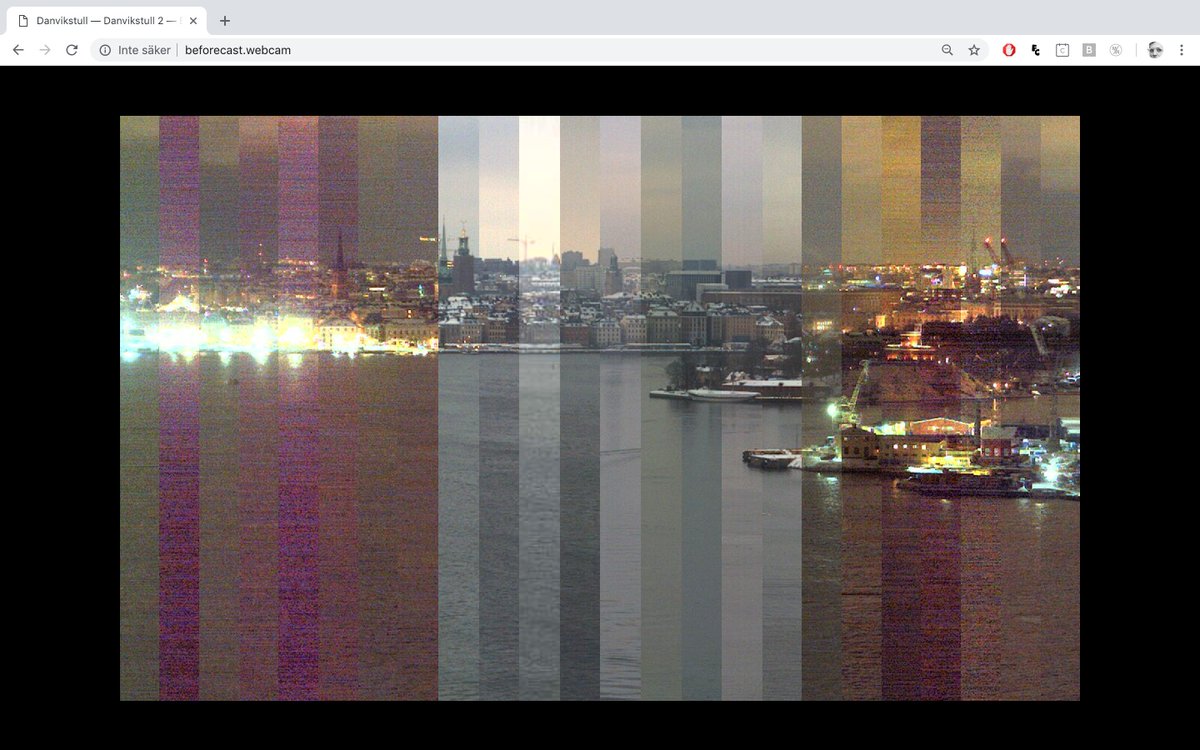 Beforecast has been renovated by me and <a href="/haraldmartin/">Martin Ström</a>

beforecast.webcam

#webcams #Stockholm #brrrrr