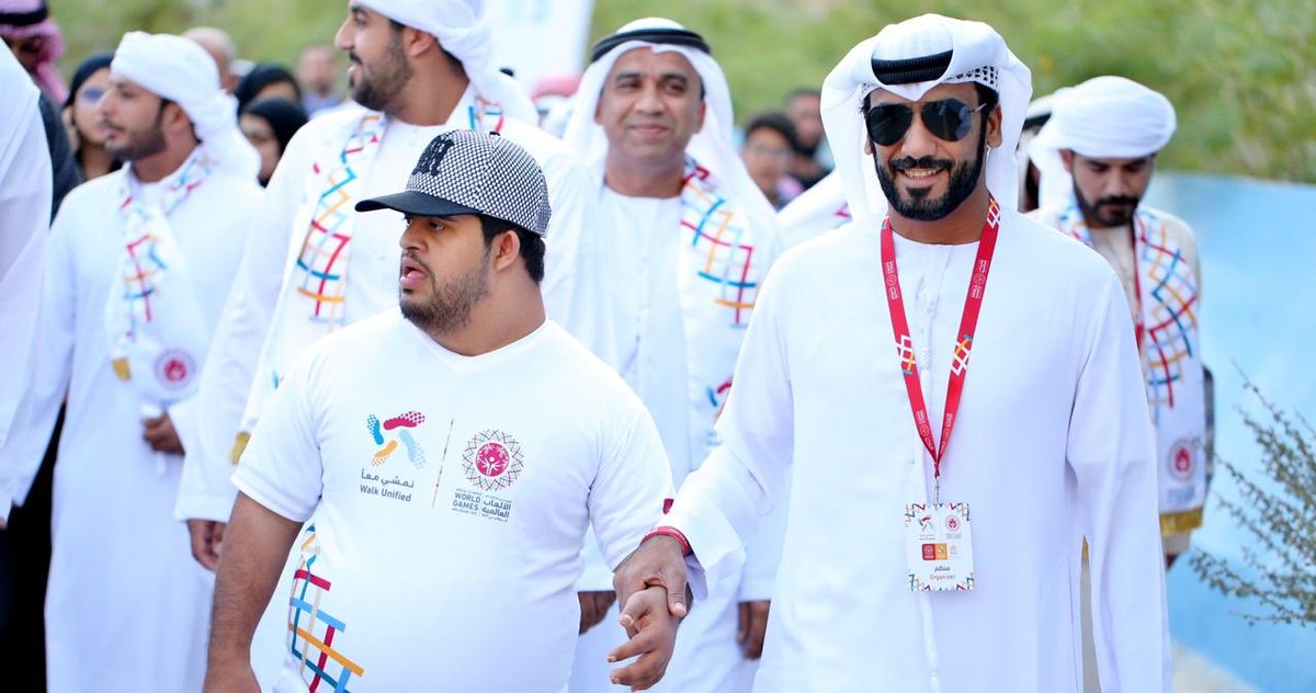 RAKmediaoffice's tweet photo. The @WorldGamesAD #WalkUnified event has been launched in Wadi Shawka to support the Special Olympics World Games 2019. The launch on Thursday evening involved both disabled people and others from across the region. #UAEHostsTheWorld
#HostTownRAK @MOCDUAE https://t.co/2lrB9AJMh1