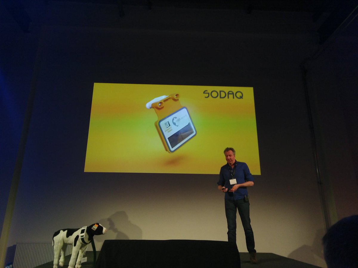 Not anymore a collar, but an object attached at the ear. <a href="/SODAQ/">SODAQ</a> at #TheThingsConference