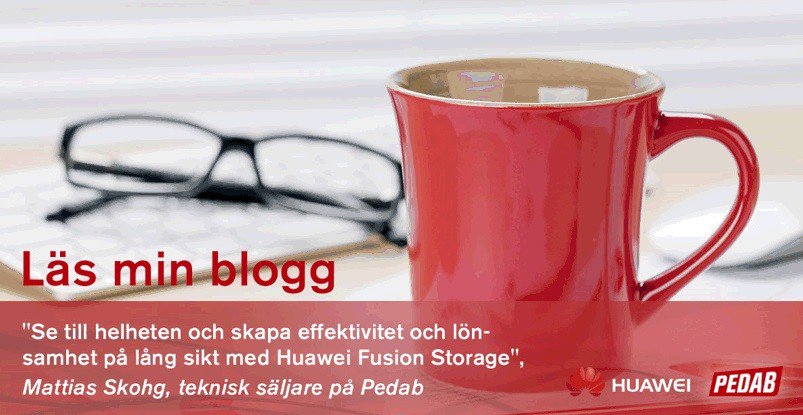 PedabSweden's tweet image. #Blog om #Huawei #FusionStorage av Mattias Skohg.
huawei.pedab.com/blog/huawei-fu…