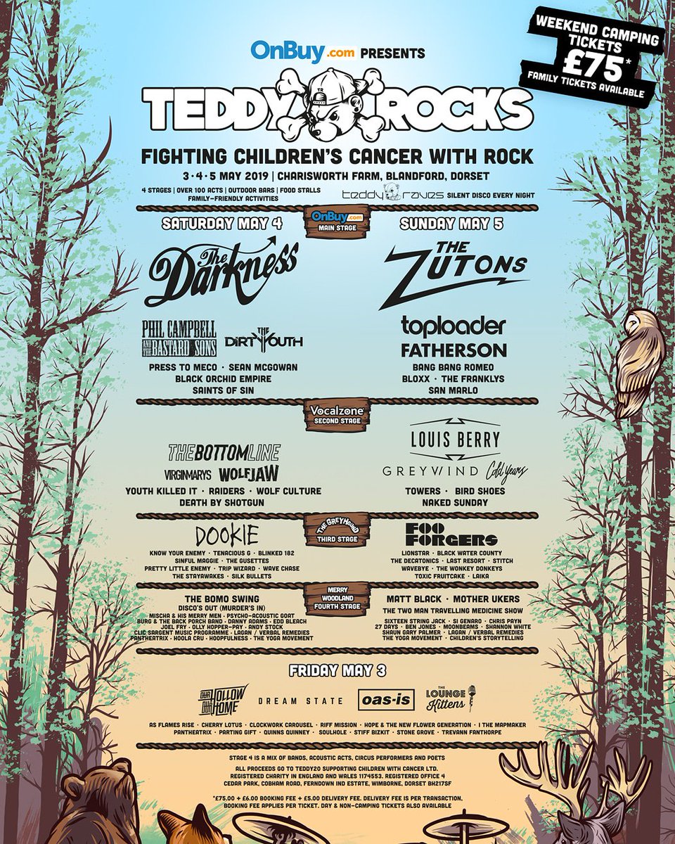 ithemapmaker's tweet image. ATTEND.WITNESS
FRIDAY 3RD MAY 

'I'll follow my own footsteps back to a place I know so well, a place that feels like home...'

Ticket link : teddyrocks.co.uk/tickets
@TeddyRocksFest

 #TRF19 #TeddyRocksFestival #FightChildrensCancerWithRock