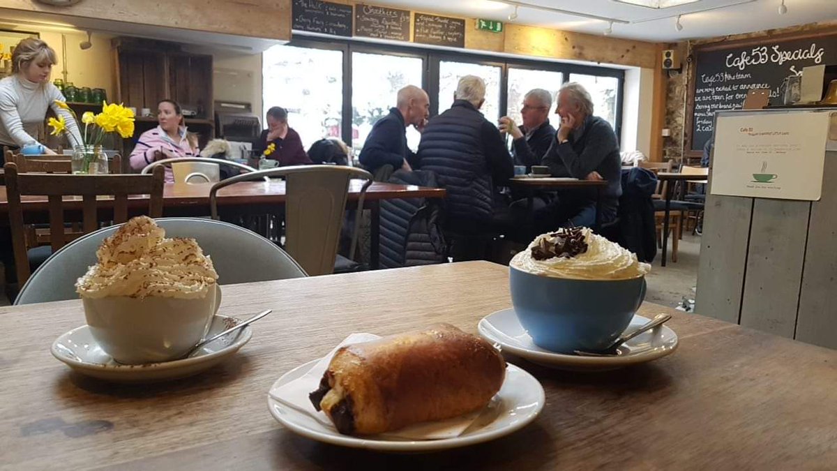 #snowday #tetbury #Belgium #HotChocolateDay 
We are open as usual - come and warm your cockles with one of our hot chocolates made with 100% Belgium chocolate shavings - not the powered sugary stuff