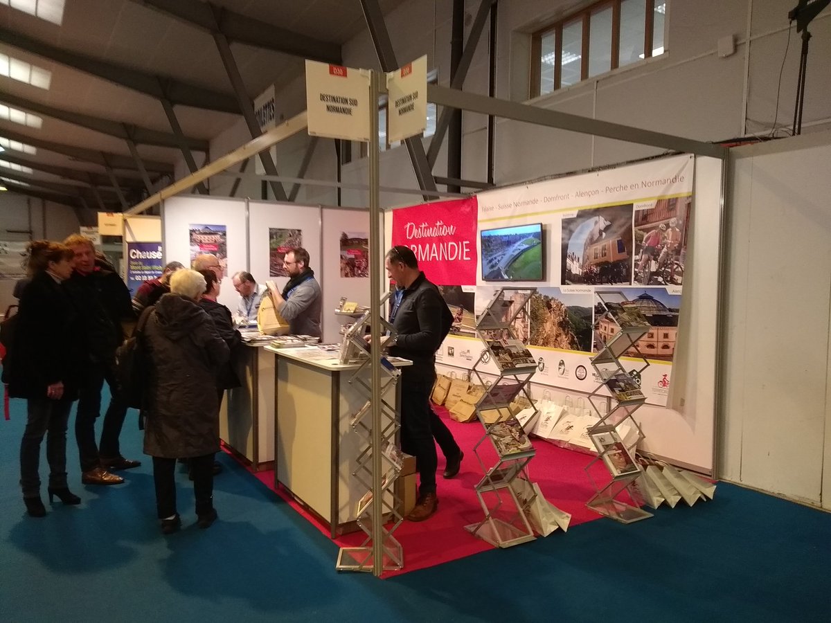 Au Salon international du tourisme de Rennes, on fait la promotion d' #Alençon au sud de la #Normandie avec le #perche #Domfront la #suissenormande #Falaise