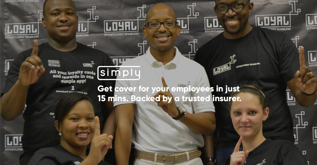 Do you know you can get life and funeral cover for your employees, ALL ONLINE, at simply.co.za in a few minutes. No paperwork, no medicals. FSP 47146. T&amp;Cs apply.