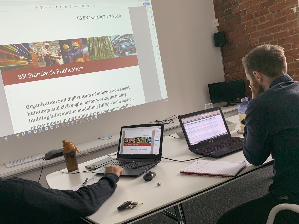 Making good progress today with our BSI quality plan transition to BS EN #ISO19650 for #BSI Certification #BIM Level 2