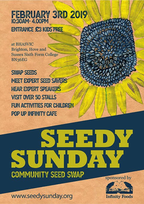 SeedySundayBton's tweet photo. The snow has melted in sunny(?) Hove and we are all set for Seedy Sunday this weekend - See you at BHASVIC! @studentservs @BH_Sparrows @VitalSeedsUK @OldTreeBrewery @infinityfoodsw @Infinityfoodsk @BBCSussex @ChristineWalkd @CarolineLucas https://t.co/h5NhaXRq95