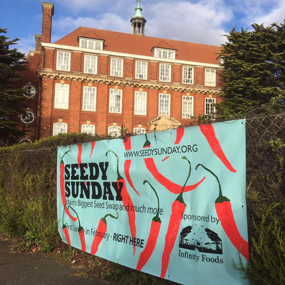 SeedySundayBton's tweet photo. The snow has melted in sunny(?) Hove and we are all set for Seedy Sunday this weekend - See you at BHASVIC! @studentservs @BH_Sparrows @VitalSeedsUK @OldTreeBrewery @infinityfoodsw @Infinityfoodsk @BBCSussex @ChristineWalkd @CarolineLucas https://t.co/h5NhaXRq95