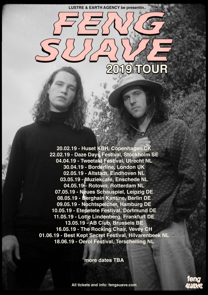 FengSuave's tweet photo. We be headin' out on tour across the UK and Europe in 2019! xx
All tickets and info here: https://t.co/SfKKam2MxK https://t.co/4vHyVM4tqE
