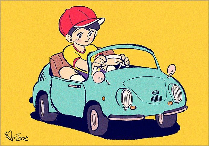 「車の絵もっと描きたい… 」|やべさわこのイラスト