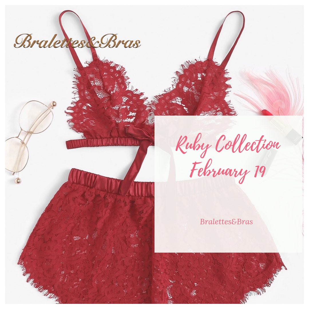 AaesPassion's tweet photo. We invite you to join us on the 1st of February 2019 as we bring to you our “Ruby Collection”.
We promise to bring women comfort, confidence, self-love, assurance and determination.
#bralettesnbras #lingeriesnintimates #bralettesnbras #valentinesdaygift #valentine19 #ruby19 https://t.co/4ULkLCPJrS