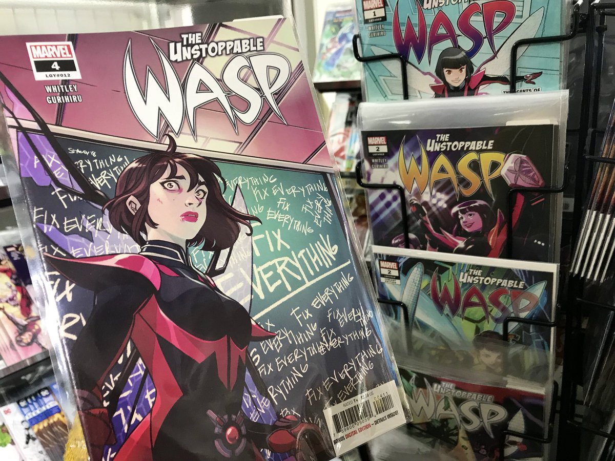 ヴァースコミックス さらに今週は日本人アーティスト参加作品揃い踏み グリヒル先生がメインアーティストのワスプは第4話 スーパーログ先生のジャーニー イントゥ アンノウンワールドはマーベル80周年企画タイトル そして白浜鴎先生の映画版 ワンダー