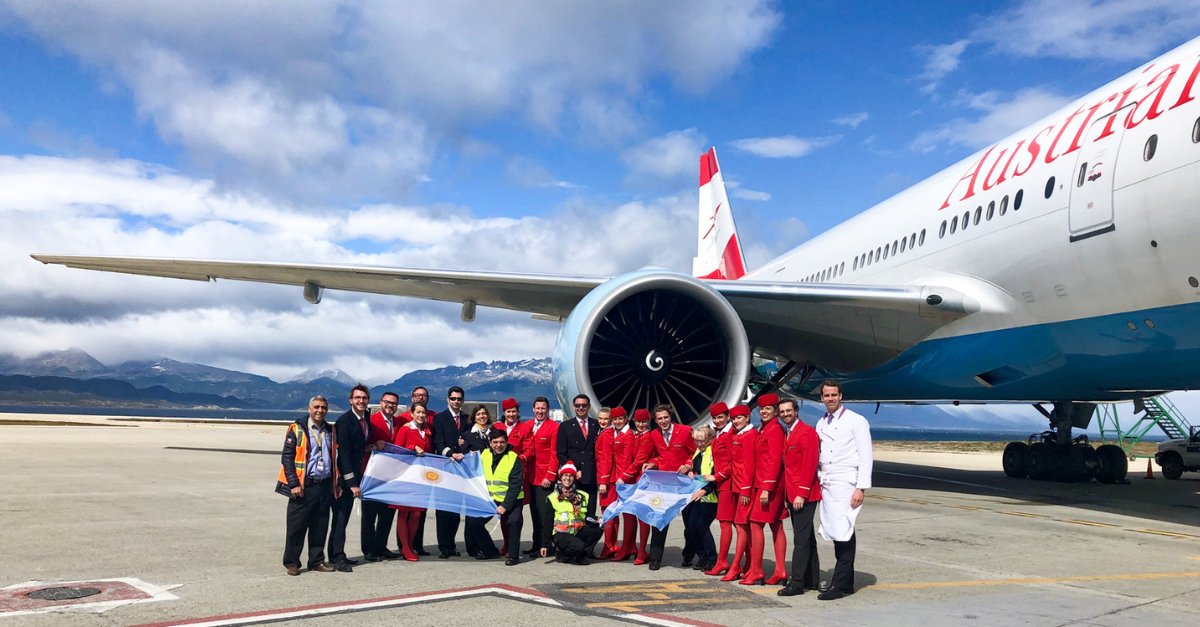 _austrian's tweet image. After months of preparation, we flew to the End of the World - Ushuaia! Flight attendant Andrea talks about this special flight experience on the #myAustrianBlog! #Servus bit.ly/2sZz4W0