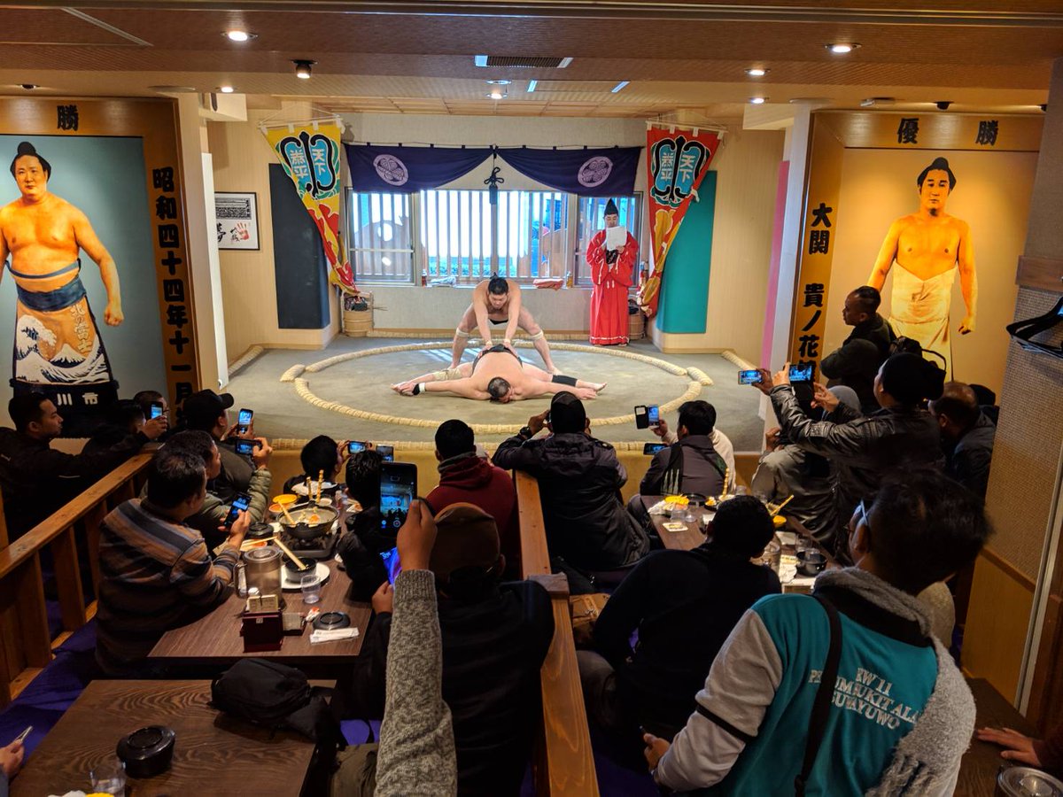 Raita_Starkey's tweet photo. We held sumo show and lunch for tourists from India.
They had a great time with us.
Please inquire or require for our sumo show and lunch from 
https://t.co/zvOFuOlmse https://t.co/bByDUujDnR