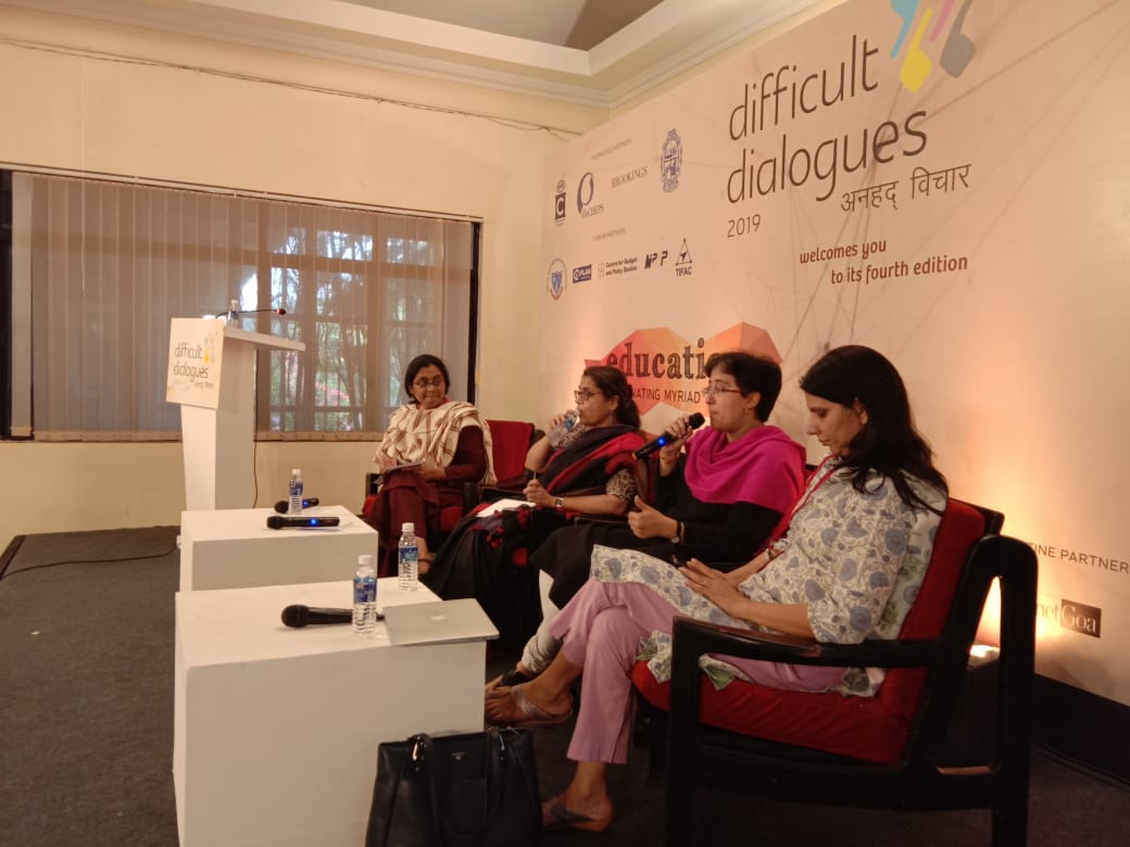 AkshayMarathe's tweet image. &quot;Why did govts after govt neglect govt schools and public education? Someone should research the link between politicians and pvt schools, and we will find the answer&quot; - @AtishiAAP at #DifficultDialogues conference in Goa @d_dialogues