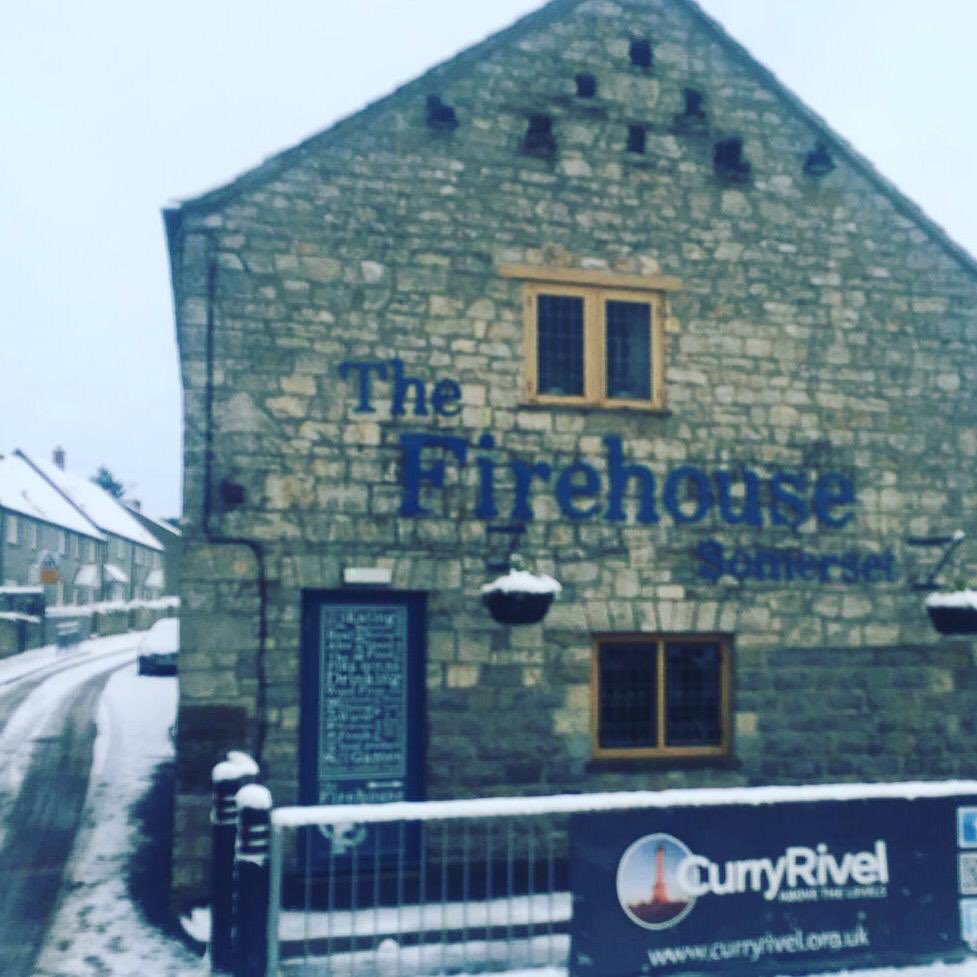 Open as usual! Come and see us from 12pm today, fire’s roaring, our local team have all made it in safely and ready to welcome you. #curryrivel #langport #somerset #snowday #openasusual #countrypub #snowballfights #villagelife