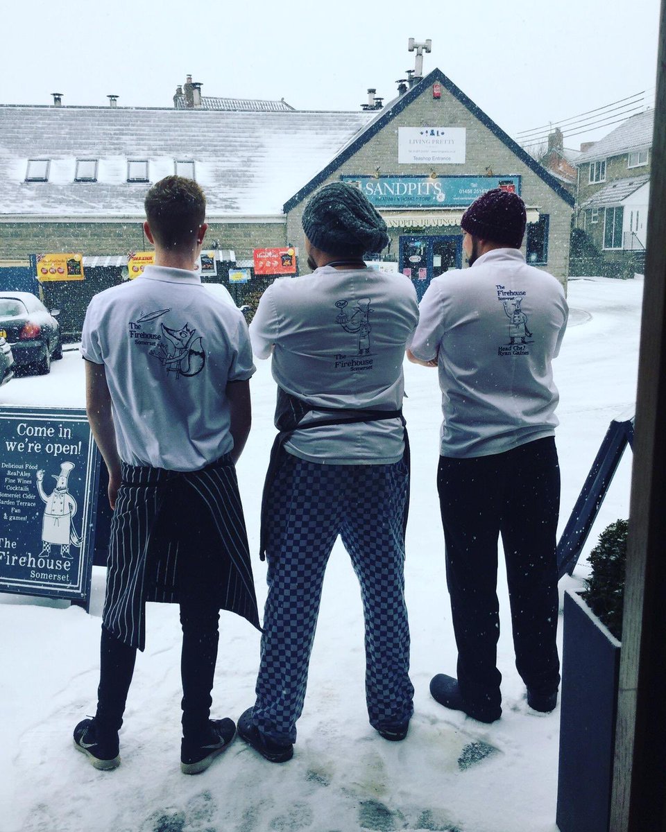 The chefs are ready for you! Join us for lunch today! #curryrivel #langport #somerset #cheflife #businessasusual