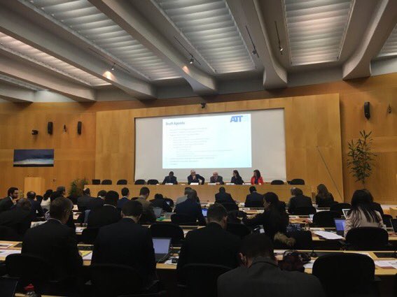 IrelandUNGeneva's tweet photo. As a co-Chair of #DisarmG great to join @AnjaKasp and @annamac33 on panel this morning on gender equality in #ArmsTreaty. Very strong support for @LatviaUN_Geneva Presidency theme of #gender and #gbv for 2019. Real momentum building for progress on gender and #disarmament. https://t.co/DvqaQj8Q3v