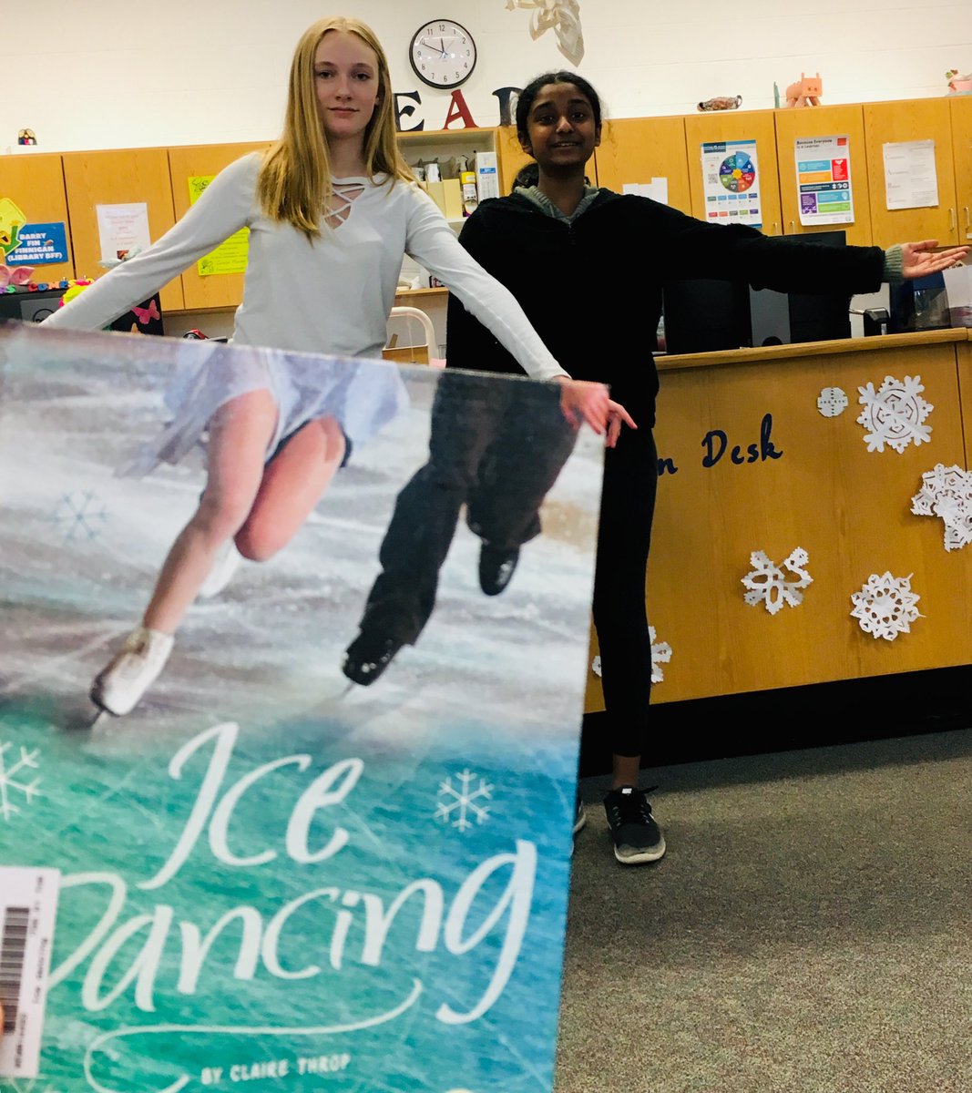 Happy #bookface Friday from the library! #ClaireThrop #IceDancing #ReadingIsAWinterSport @CapstonePub⁩