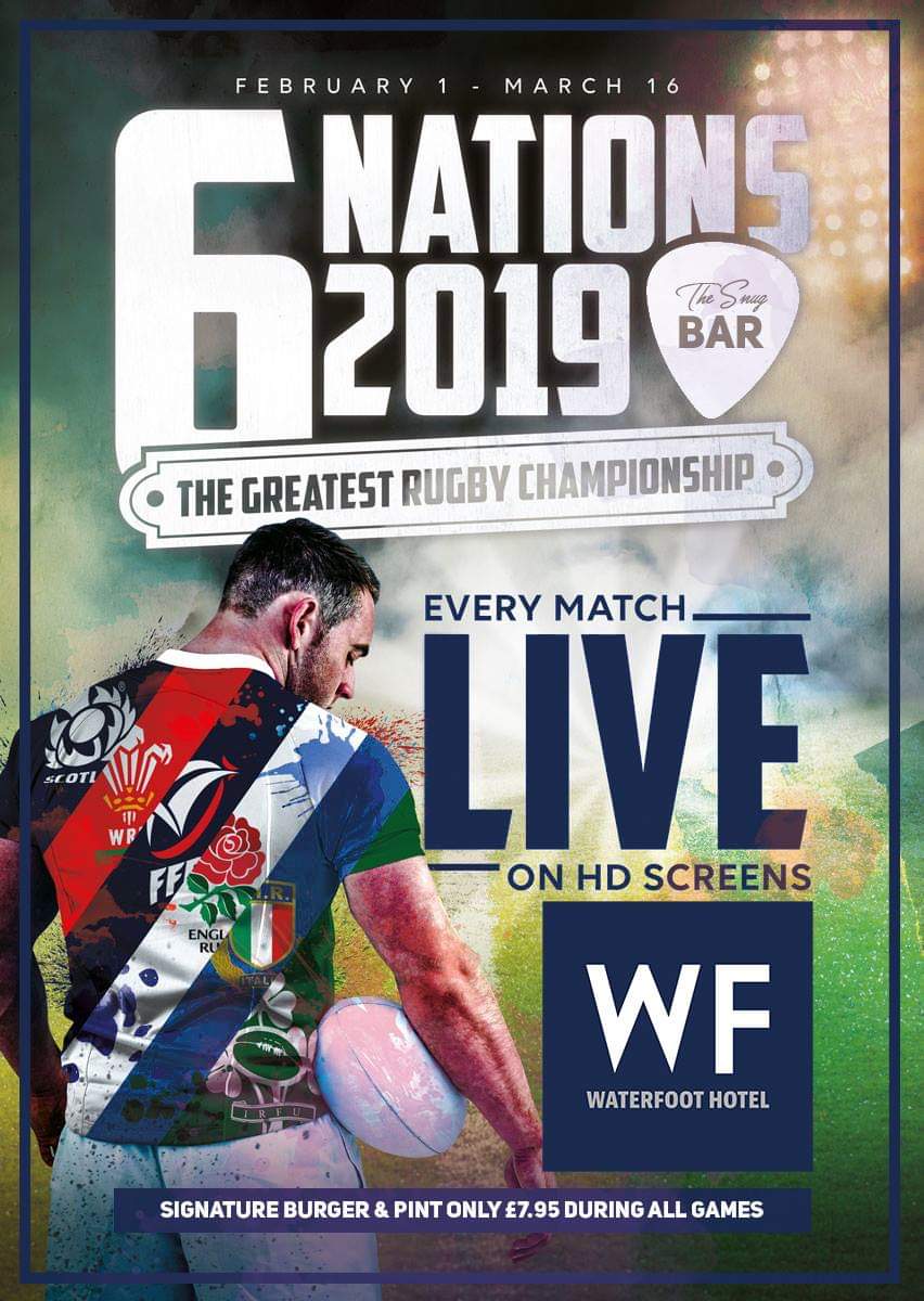 The day has finally arrived 🏈🏈🏈
Watch Ireland take on England tomorrow from 4.45pm

#6nations #rugby #derry #snugbar #waterfoothotel