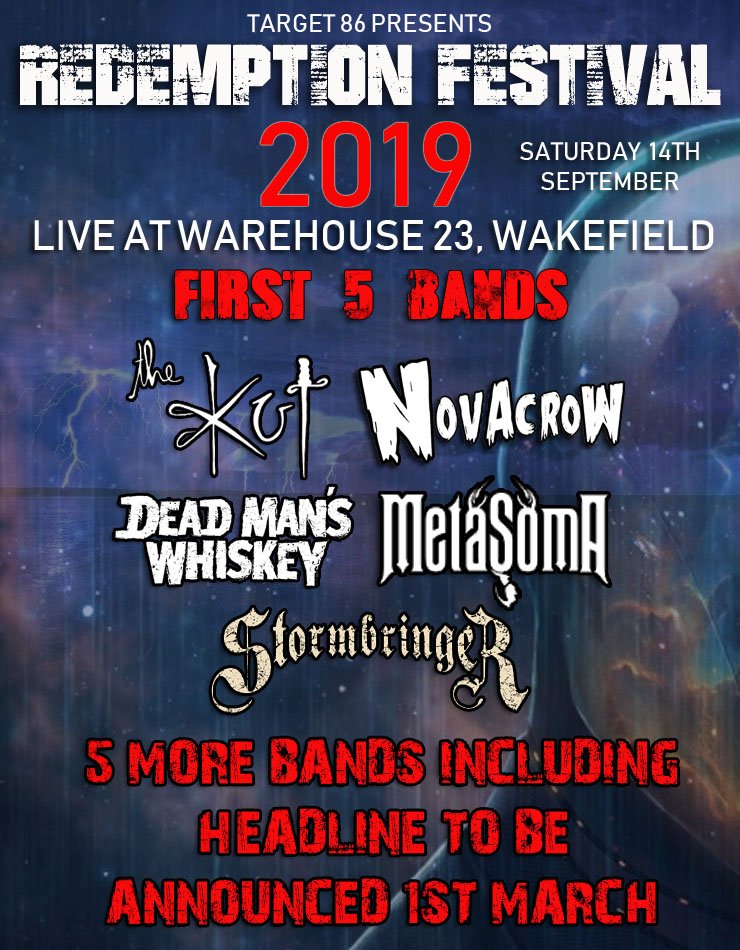 Target 86 Presents our 5th annual #RedemptionFestival #RF19 this September 14th.

We pride ourselves in bringing some of the top original artists from around the UK to Warehouse23, Wakefield for your enjoyment and to help raise funds for Barnsley Hospice &amp; Wakefield Hospice.