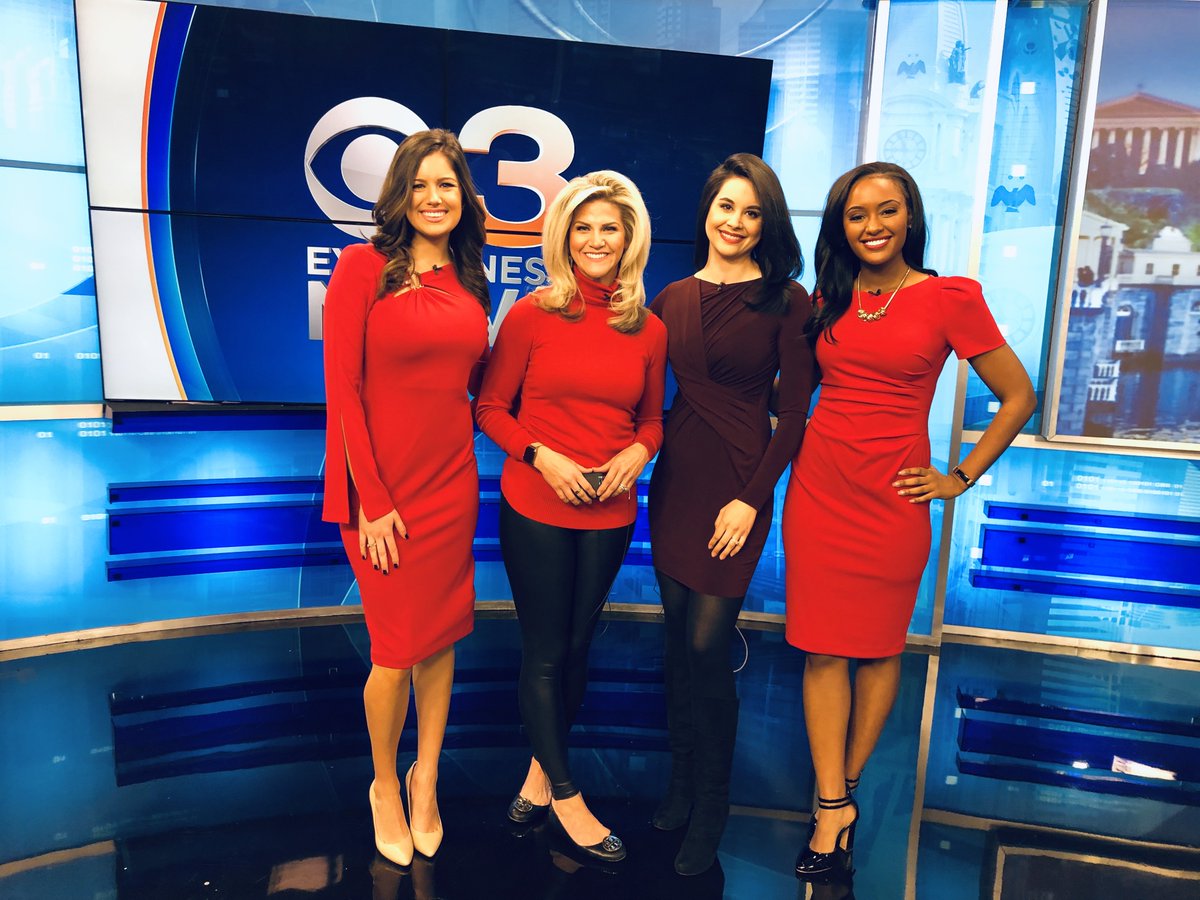 Today we wear red in support of women's heart health & #GoRedForWomen. Heart disease is the #1 killer in American women today. So if you haven't already, grab the the color out of your closet and #GoRedWearRed. @CBSPhilly