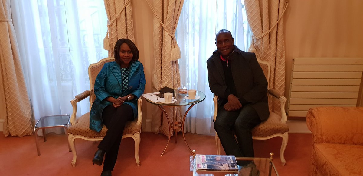2019.02.01: Paid courtesy call to H.E Professor Judi Wakhungu, EGH, Ambassador of Kenya to the French Republic, Portugal, Serbia &amp; Holy See. A diplomat, immediate former Cabinent Secretary of Environment in the National Government of Kenya-renown for banning plastic bags in Kenya