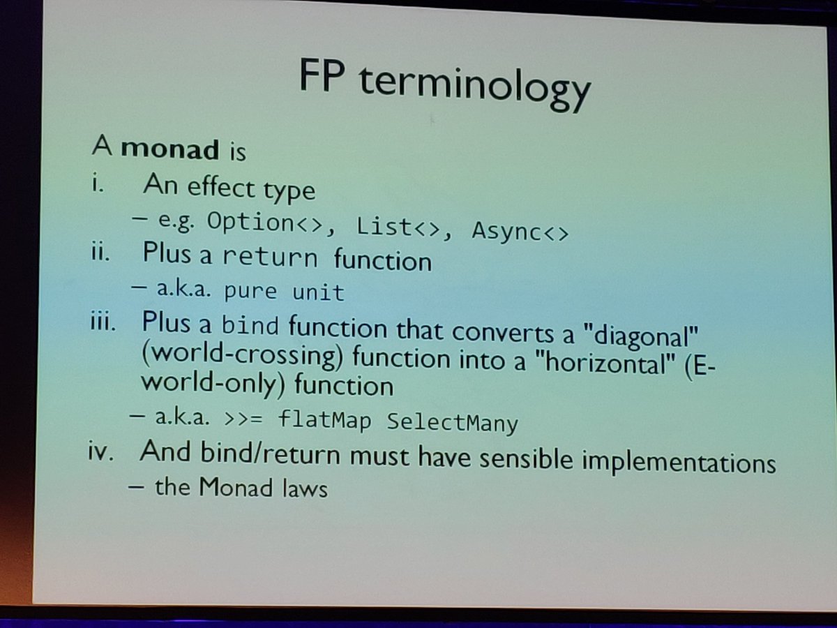 Who said monad concept is complicated ? 🤣 #ndclondon @SoatGroup