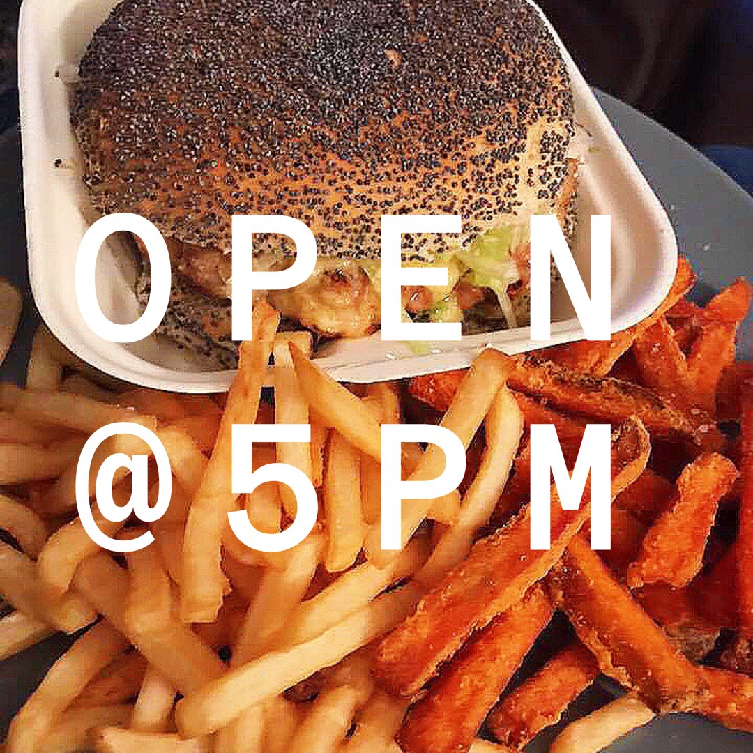 AHTBurger's tweet photo. Hey guys we are BACK OPEN TONIGHT! Sorry for any inconvenience caused, see you at 5pm 🙌🏻 https://t.co/QgOjVgIlVi