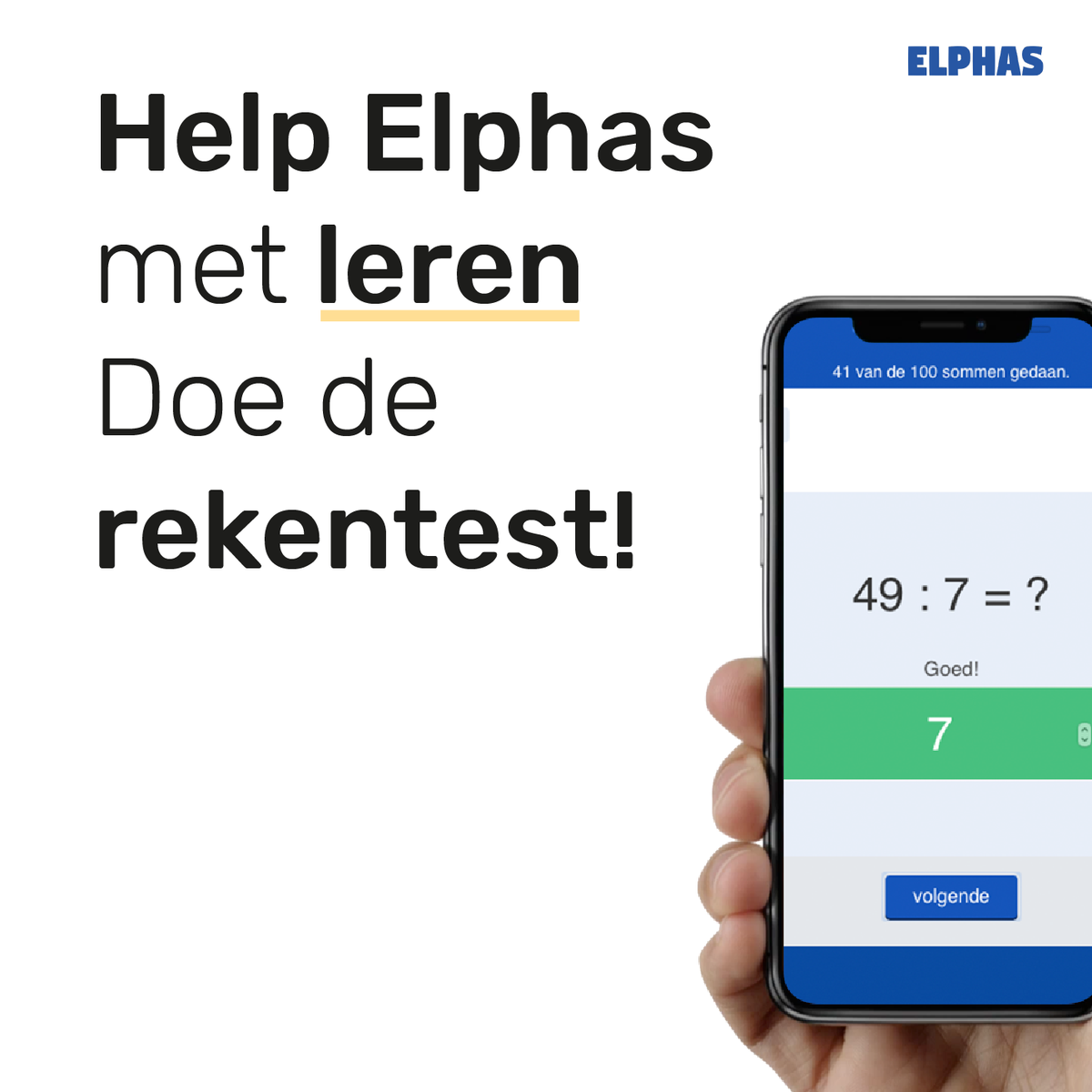 Elphas is een A.I. platform voor persoonlijke ontwikkeling. We brengen vaardigheden en niveaus in kaart en laten opleidingen hierop aansluiten. Om een van onze algoritmes te testen hebben we een leuke rekentest ontwikkeld. 
Gericht op basisschool kinderen.
rekenen.elphaslearning.com/lesson/rekenen