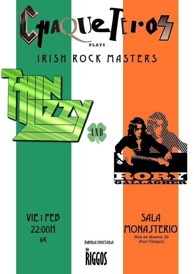 AtizaCom's tweet photo. Esta noche, Tributo a Thin Lizzy & Rory Gallagher por #chaqueteros + @TheRiggos en #salamonasterio
https://t.co/HA5c3W3hqs
#irishrock #rock #conciertos #gigs #barcelona #theriggos https://t.co/vnsqr30eBB