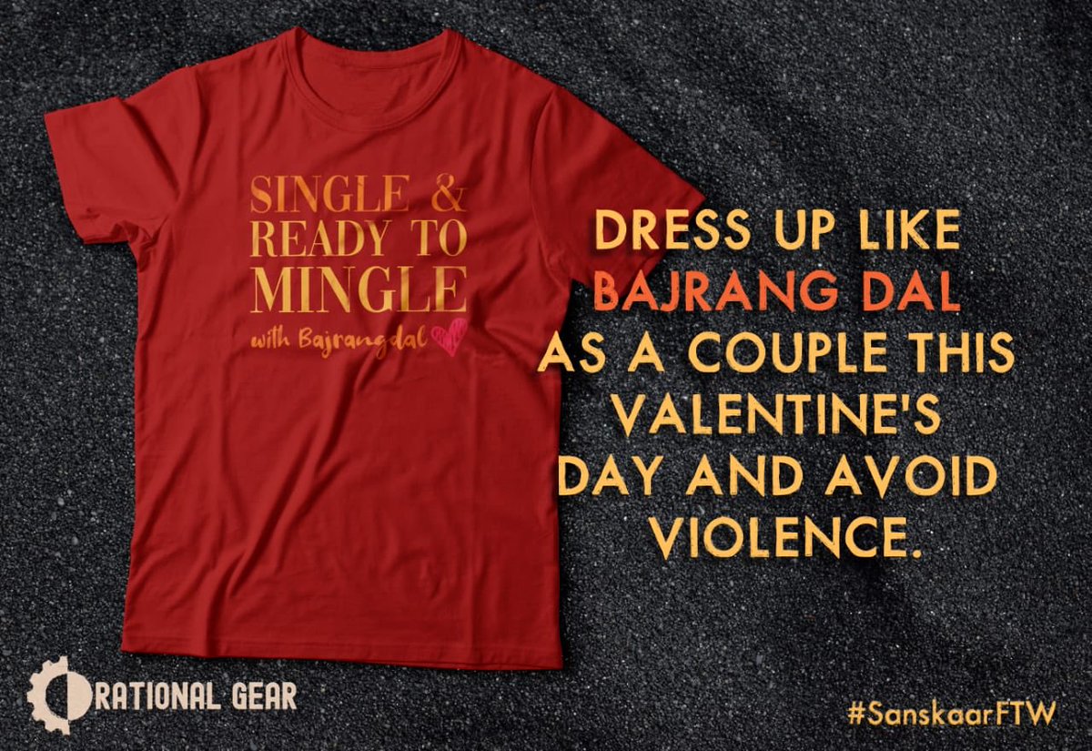 rationalgear's tweet photo. Use this camouflage and stay safe this valentine's day ;) . #sanskaar
Use code 'atheisting101' and get 10% off on all products on the site. No limits.
Link: https://t.co/iX8sNxMSlT https://t.co/YlX06a0G8n
