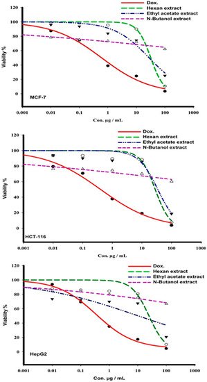 MDPIOpenAccess's tweet photo. Cell Cycle Arrest in Different Cancer Cell Lines (Liver, Breast, and Colon) Induces Apoptosis under the Influence of the Chemical Content of Aeluropus lagopoides Leaf Extracts https://t.co/1Mtgi0zYxM #HepG2 #HCT116 #MCF7 #Apoptosis @Molecules_MDPI https://t.co/k6lOUlvDjs