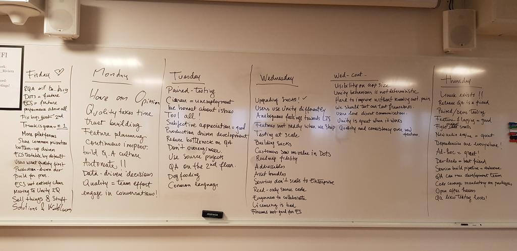 SilentZaika's tweet photo. This a super short version of what we learned at #UnityQWeek. There was even more but it didn't fit on the board. https://t.co/LLnCCrRmEs