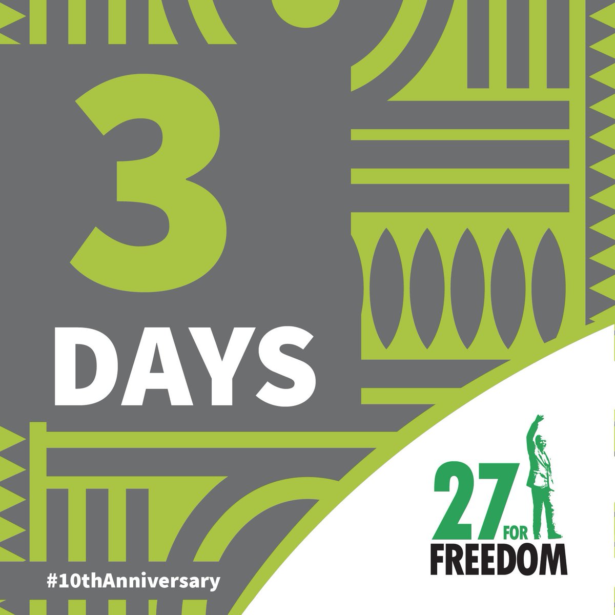 27FORFREEDOM's tweet photo. 3 days left to enter the 27 FOR FREEDOM 5km, 10km and 27km  
entries@topevents.co.za +27 (0) 21 5117130
Manual entries must be done in person at Top Events offices
6 Koeberg Road, Maitland, Cape Town
More on https://t.co/GICS3DDjH7
Madiba inspired Technical Running shirts: R215 https://t.co/IsCU7IXRvv