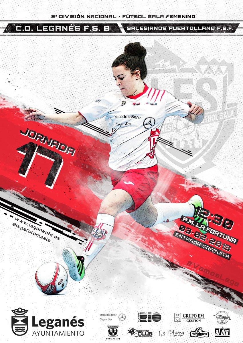 HORARIOS | Y el domingo no te pierdas el enfrentamiento entre el @LEGAFUTBOLSALA B y <a href="/CDSalesianosPto/">CD Salesianos Puertollano</a> en el que nuestras chicas buscarán volver a la senda de la victoria. 

leganesfs.es/index.php?opti…

⚽️ Domingo · 03Feb · 12:30h · P.M. La Fortuna

#VamosLega #creemosEnLaCantera
