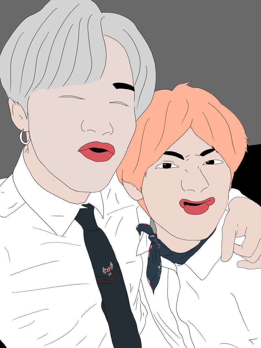 BCanvashk's tweet photo. BTS TWITTER—VMIN SELFIE Ver.1
This is the first time I draw this style!
#防彈少年團 #金南俊 #金碩珍 #閔玧其 #鄭號錫 #朴智旻 #金��亨 #田柾國  #bts #btsfanart #jin #suga #rm #jhope #jimin #v #jungkook #bangtanboys #방탄소년단 #btsfanart #paint #drawing #btsdrawing #btspaintings https://t.co/Sp6BkPgSiH