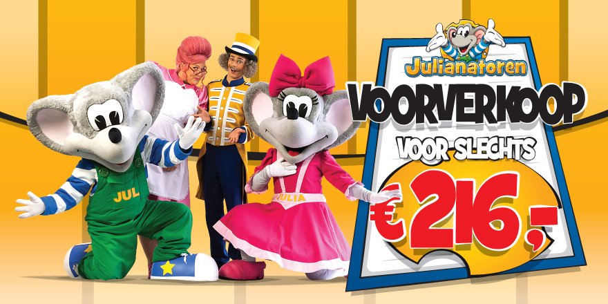 Weet jij nog een andere reden om een vriend of vriendin er van te overtuigen dat het gezinsabonnement van Kinderpretpark Julianatoren een echte 'must have' is?

julianatoren.nl/gezinsabonneme…