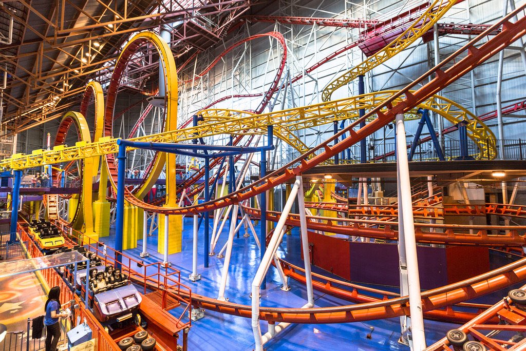 Coaster 365 Happy February 1 All All This Insanely Cold Weather Means We Should Take It Inside How About The West Edmonton Mall In Alberta For Mindbender At