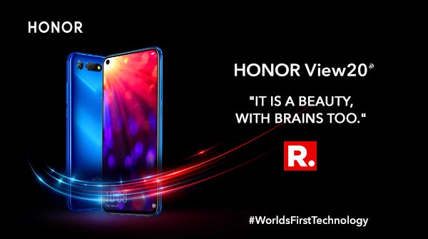 HiHonorIndia's tweet image. #HONORView20 is stealing all the attention! Read @republic applaud the #WorldsFirstTechnology features here at bit.ly/2Wzry1B