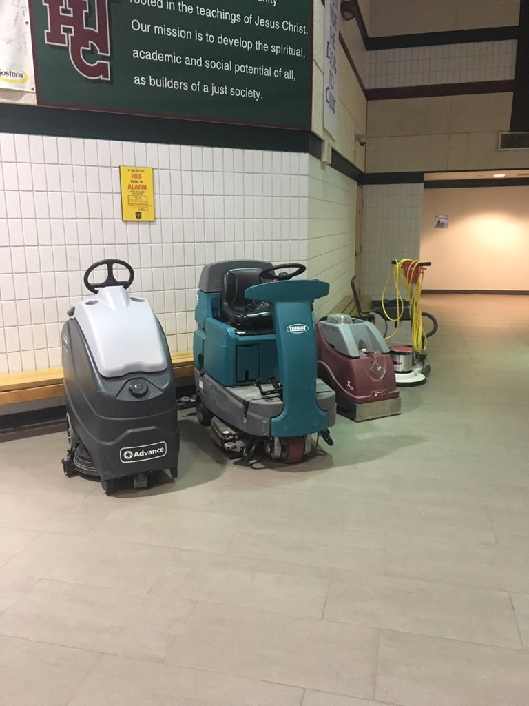 The ‘fleet’ <a href="/HolyCrossPTBO/">Holy Cross CSS</a> best custodian staff <a href="/PVNCCDSB/">PVNCCDSB</a> getting things looking great for a fresh start to semester 2!