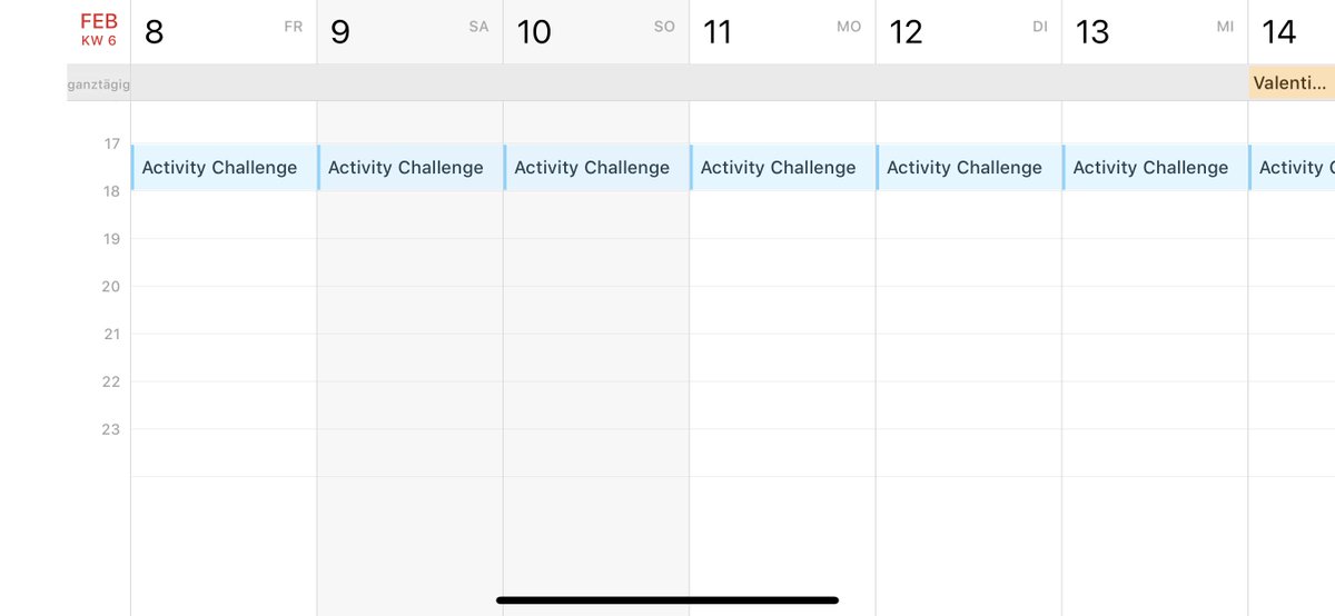 tekshrek's tweet image. Termine für die kommende „Activity Challenge“ sind eingetragen... 

#AppleWatch #ActivityChallenge