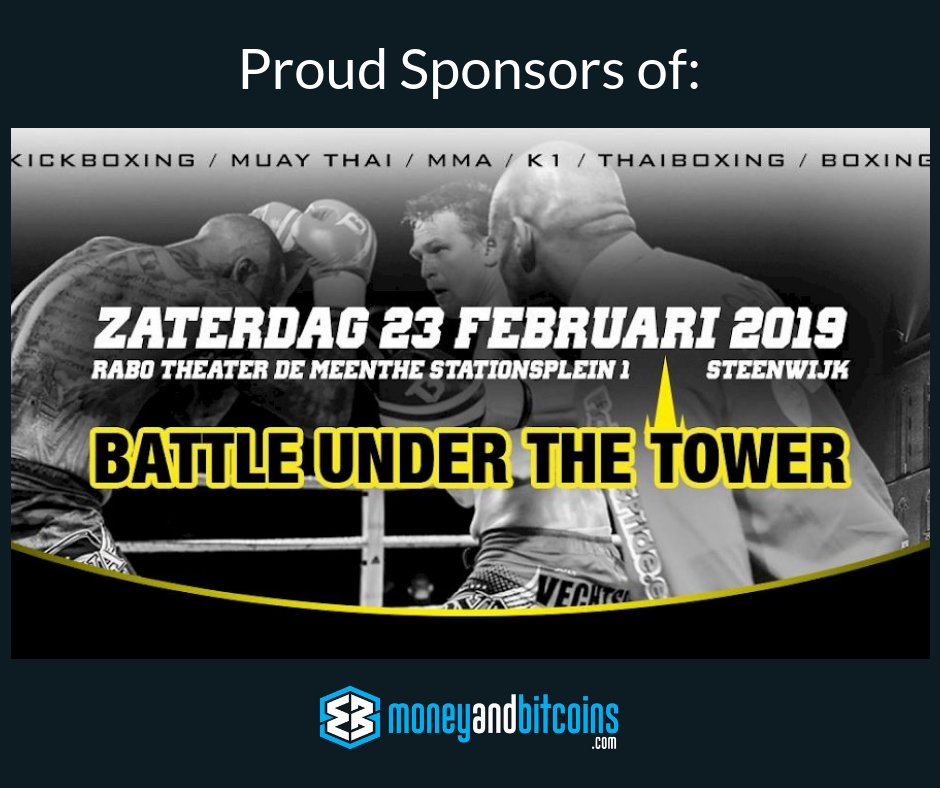 MoneyBitcoins's tweet image. This year we're excited to be one of the Steenwijk Kickbox Gala sponsors.

Join us at the event:
Date: Saturday 23 February 2019
Time: 19:00
Location: Rabo Theater De Meenthe,
Stationsplein 1, 8331 GM STEENWIJK
