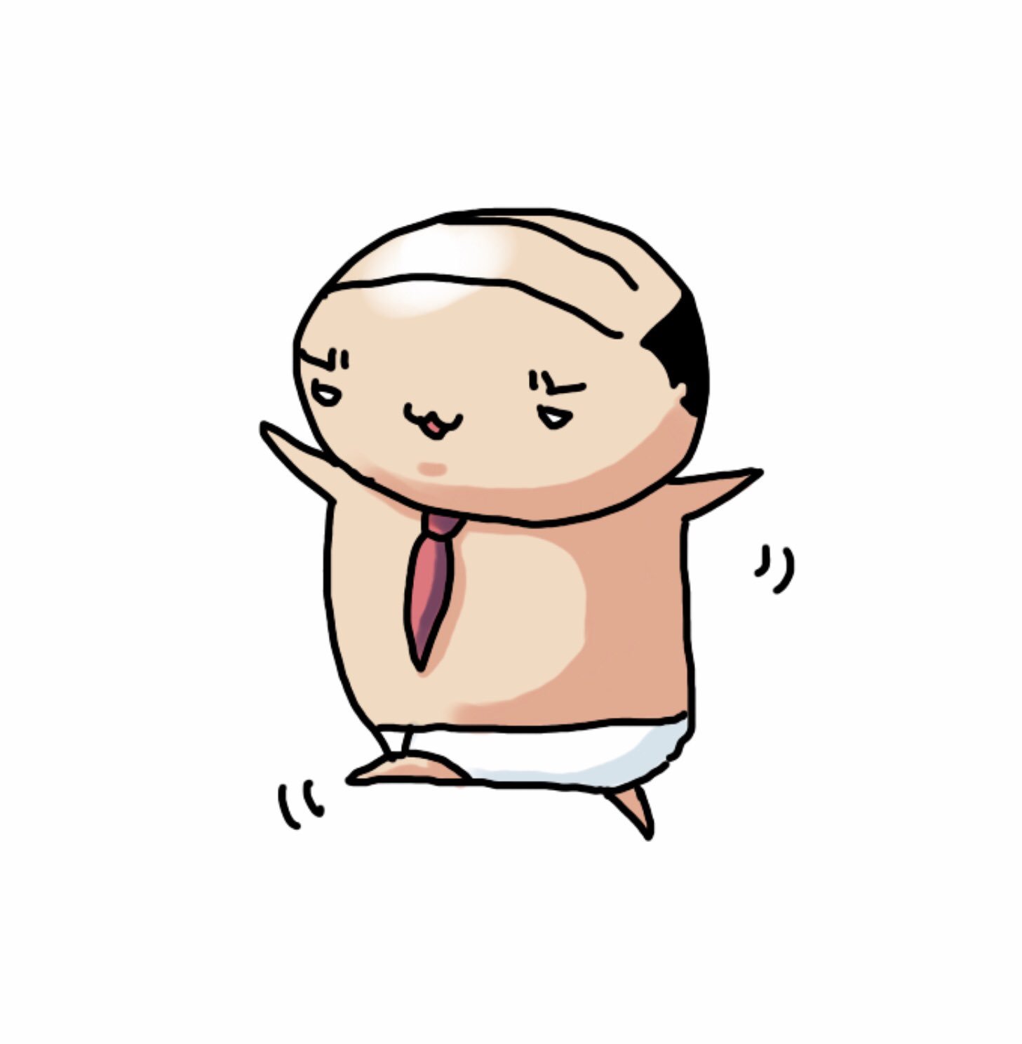 Twitter 上的 ふじ ブリーフおじさん 今日のブリーフ スキップ イラスト イラストレーター アート アーティスト かわいい ふじ Lineスタンプ ブリーフおじさん Japan Linesticker Briefs Ojisan Skip Cloudnine Art Artist Procreate
