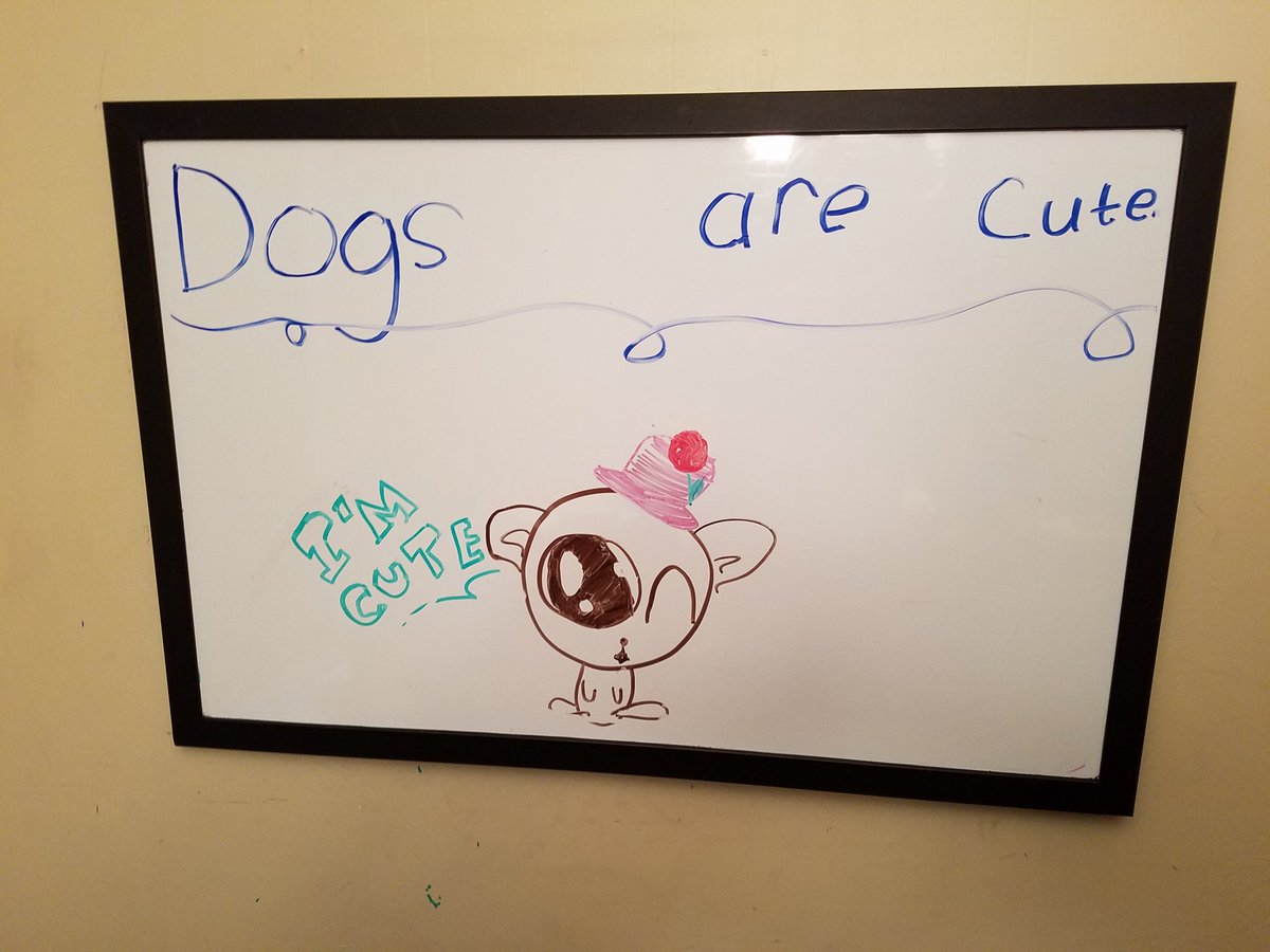 Who is cute? #Dogs are cute!
#kidart
