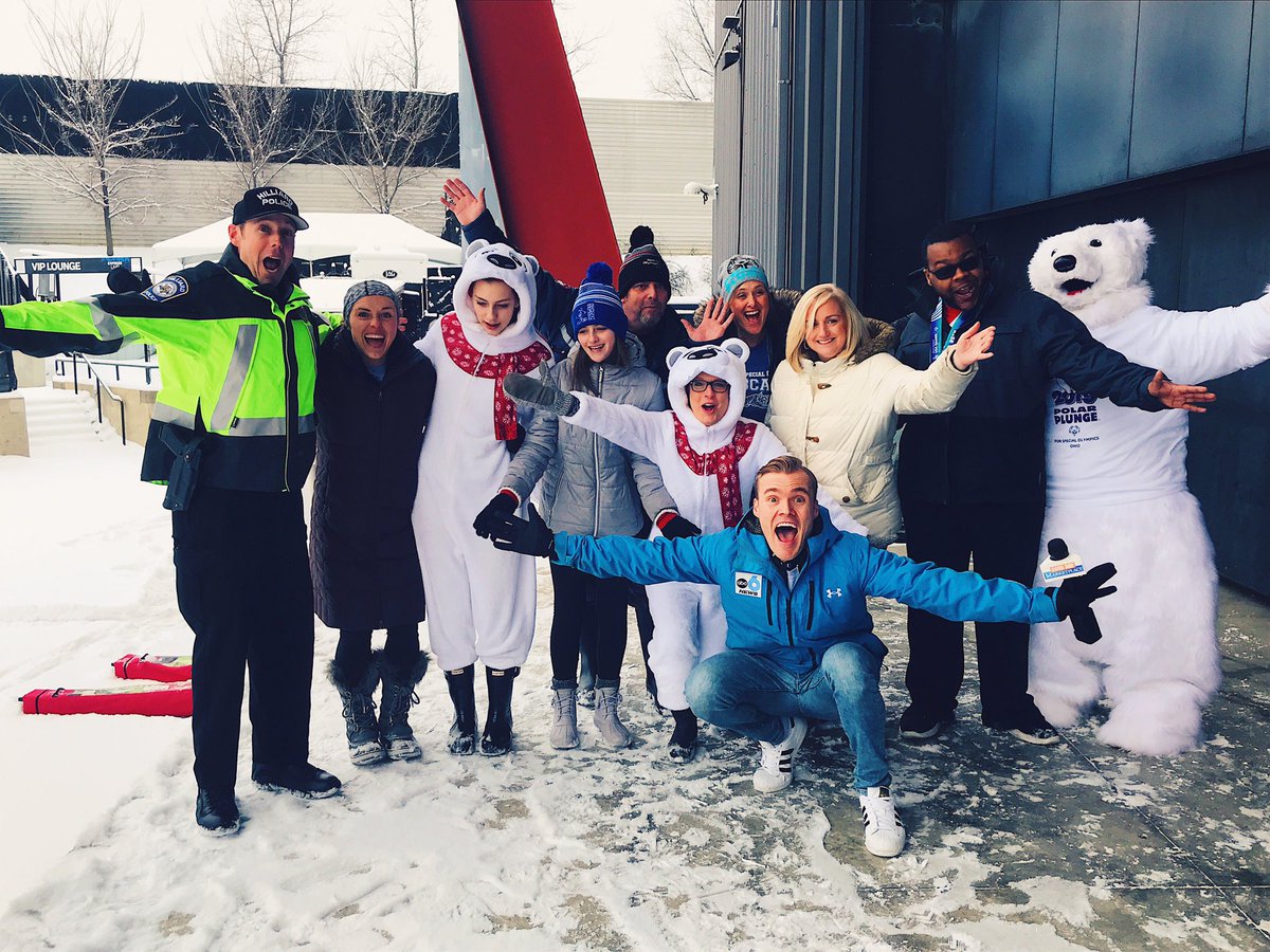 CameronFontana's tweet photo. The face you make when you jump into a pool of ice water for a great cause! There’s still time to sign up for the @SOOhio Polar Plunge happening tomorrow!!! https://t.co/xFnuDrL7YW