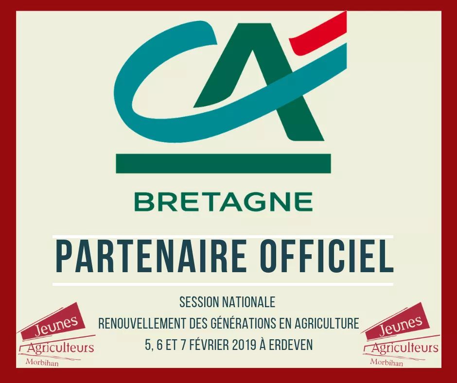 JAMORBIHAN's tweet image. @CreditAgricole partenaire officiel de la session nationale RGA organisée par les @JAMORBIHAN les 5, 6 et 7 février à erdeven 

#installation #JA56 #PostInstallation #session #national #Morbihan