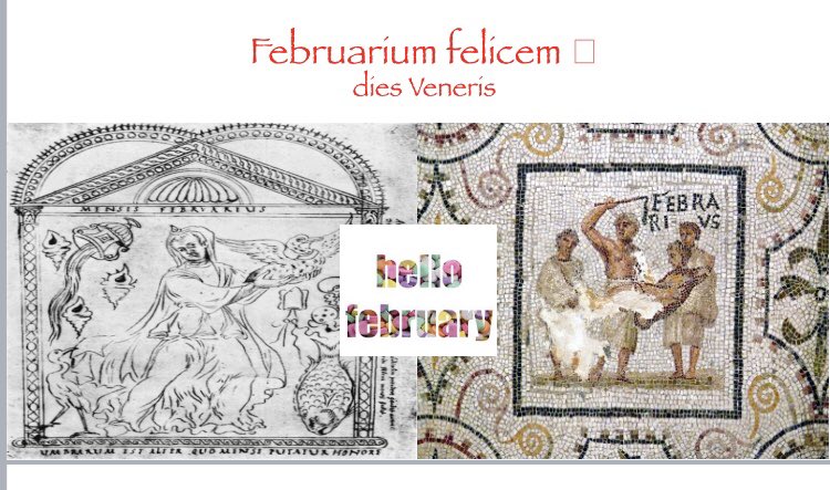 Wishing to my students today Happy February! Have a nice month everyone!
#februariumfelicem #latin #romancalendar